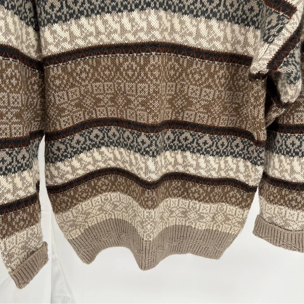 The Italian Sweater Co Vintage Mens Wool/Acrylic Sweater Size L Grandpa